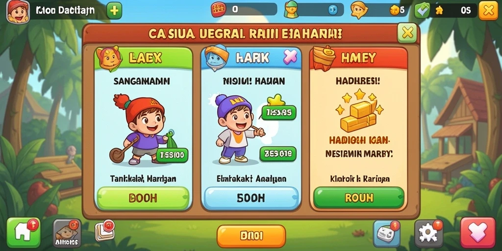 Karakter yang bisa disesuaikan sesuai keinginan pemain.